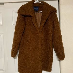 American Eagle Fuzzy Sherpa Coat